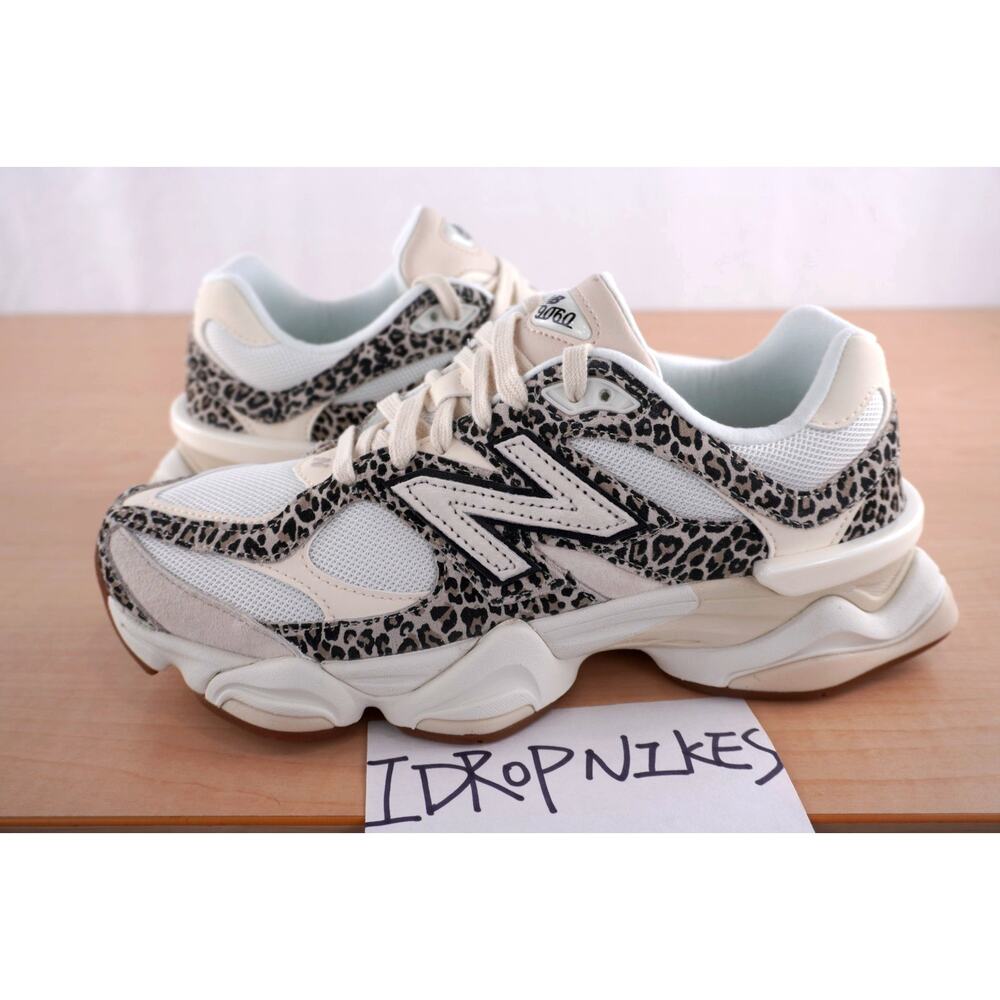 New Balance 9060 x ASOS Exclusive Brown Leopard Unisex Shoes - Damaged box